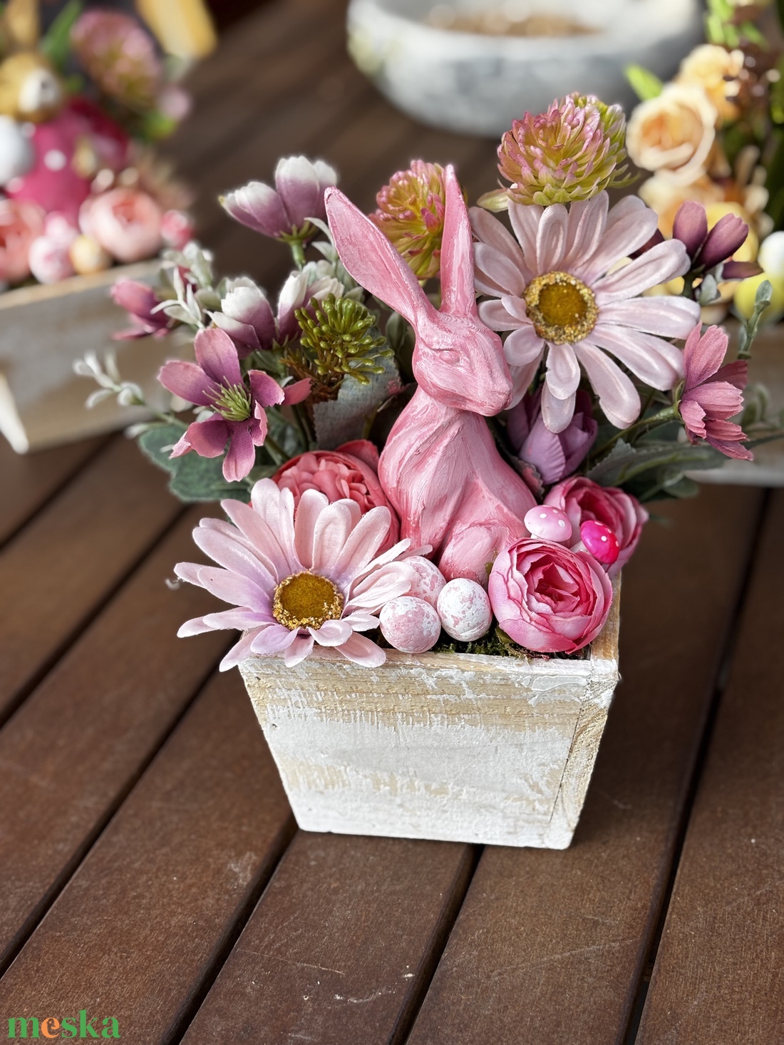 Tavaszi húsvéti  asztal disz  - otthon & életmód - dekoráció - asztal és polc dekoráció - dekorációs tál, tartó - Meska.hu