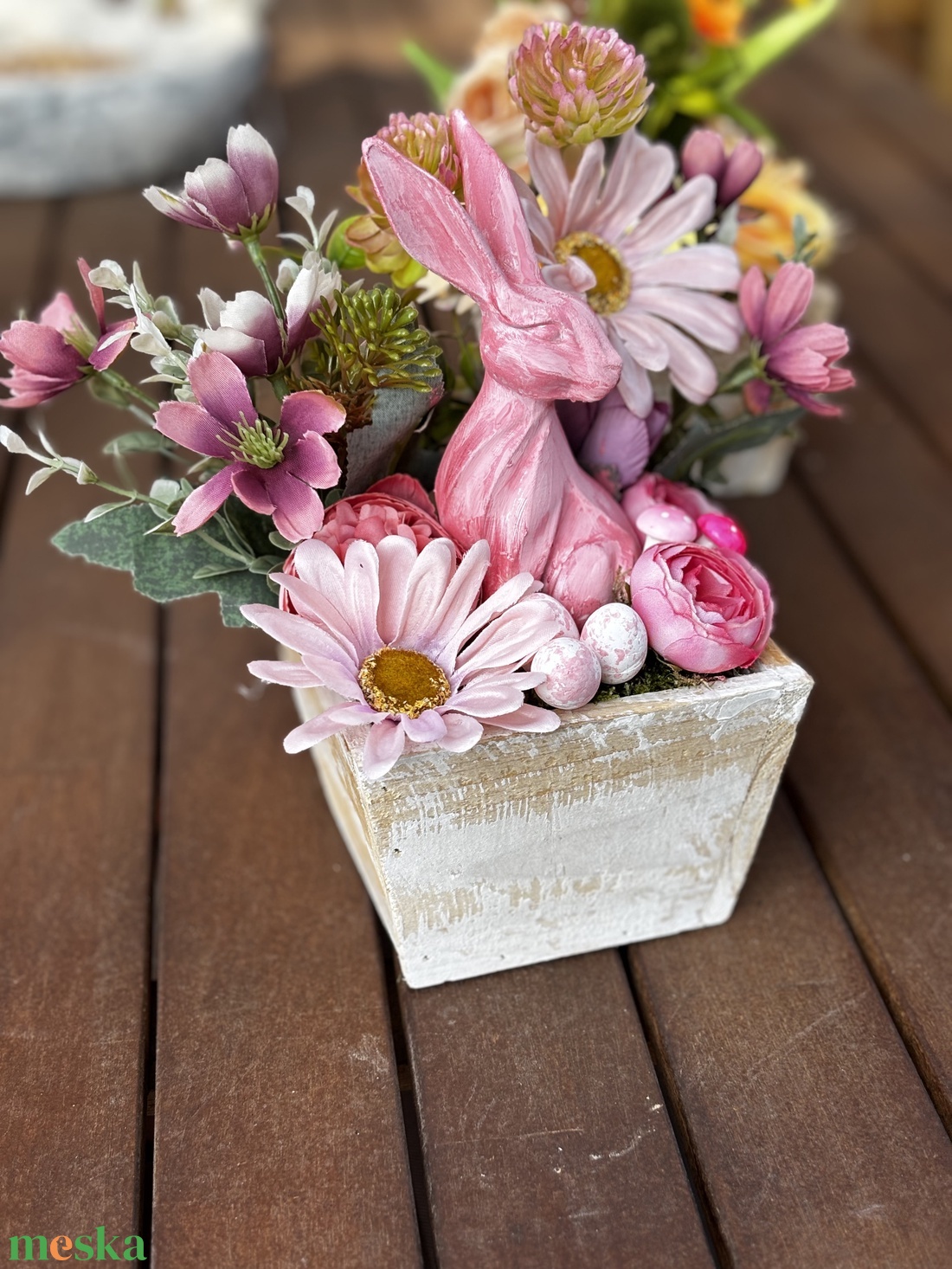 Tavaszi húsvéti  asztal disz  - otthon & életmód - dekoráció - asztal és polc dekoráció - dekorációs tál, tartó - Meska.hu