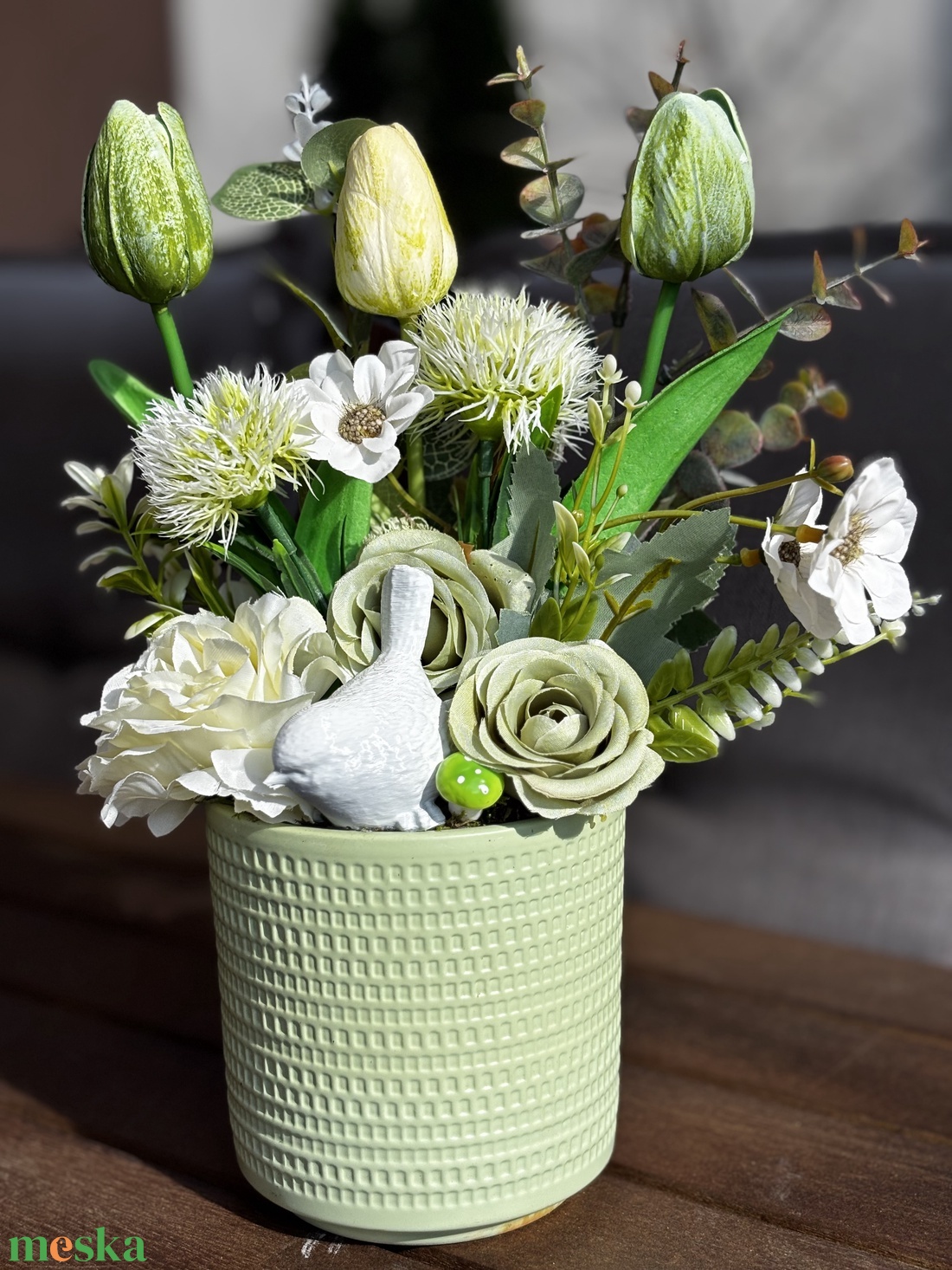 Tavaszi asztal disz  - otthon & életmód - dekoráció - asztal és polc dekoráció - dekorációs tál, tartó - Meska.hu