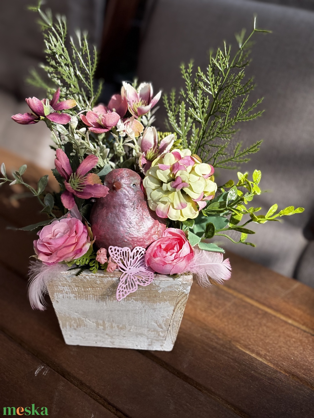 Tavaszi asztal disz  - otthon & életmód - dekoráció - asztal és polc dekoráció - dekorációs tál, tartó - Meska.hu