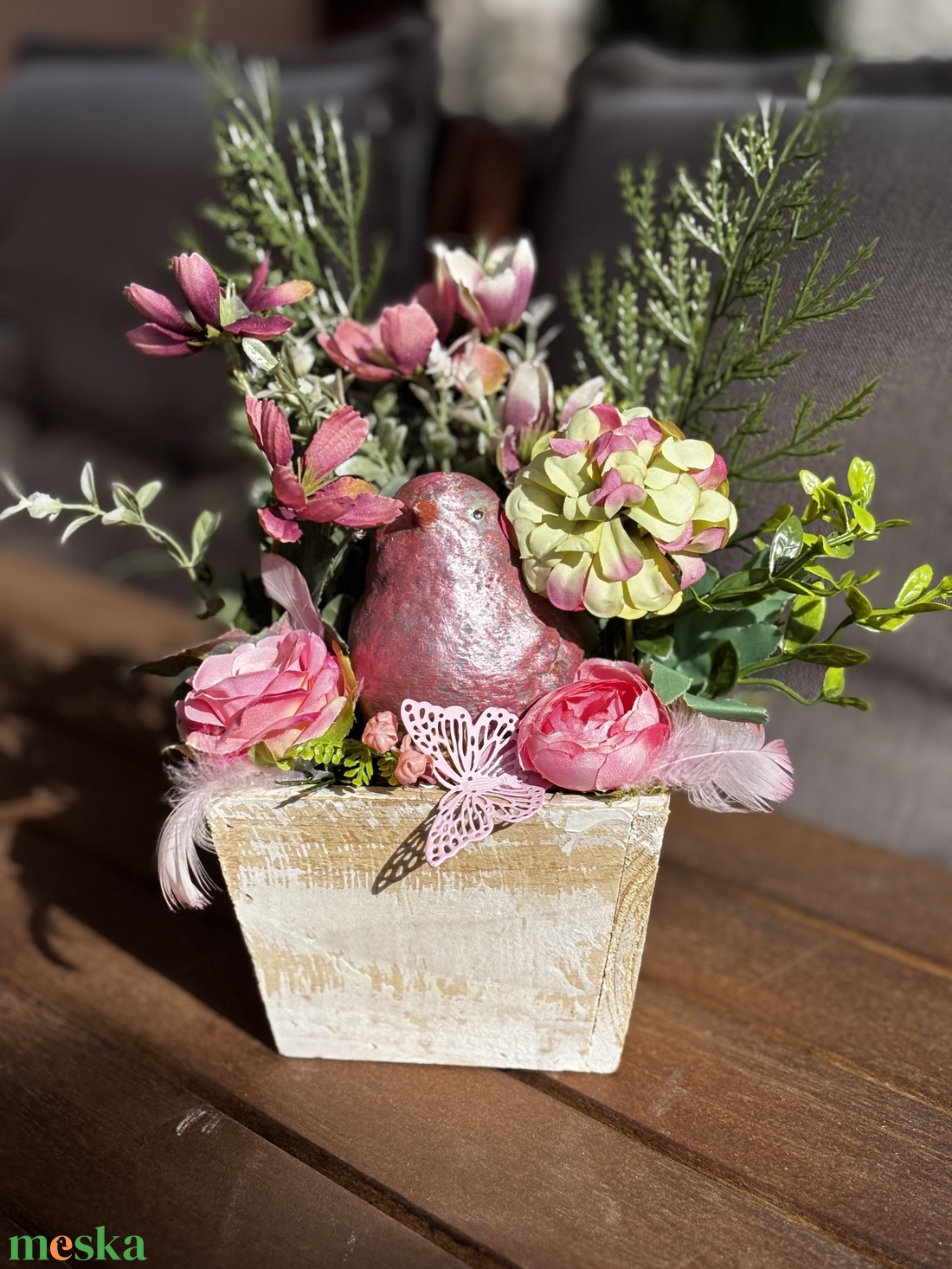 Tavaszi asztal disz  - otthon & életmód - dekoráció - asztal és polc dekoráció - dekorációs tál, tartó - Meska.hu