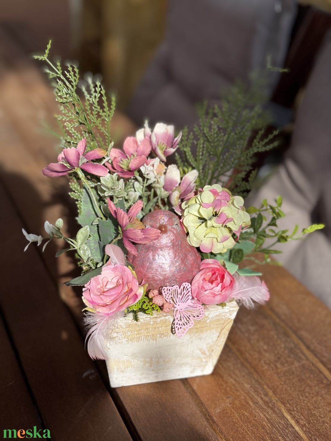 Tavaszi asztal disz  - otthon & életmód - dekoráció - asztal és polc dekoráció - dekorációs tál, tartó - Meska.hu