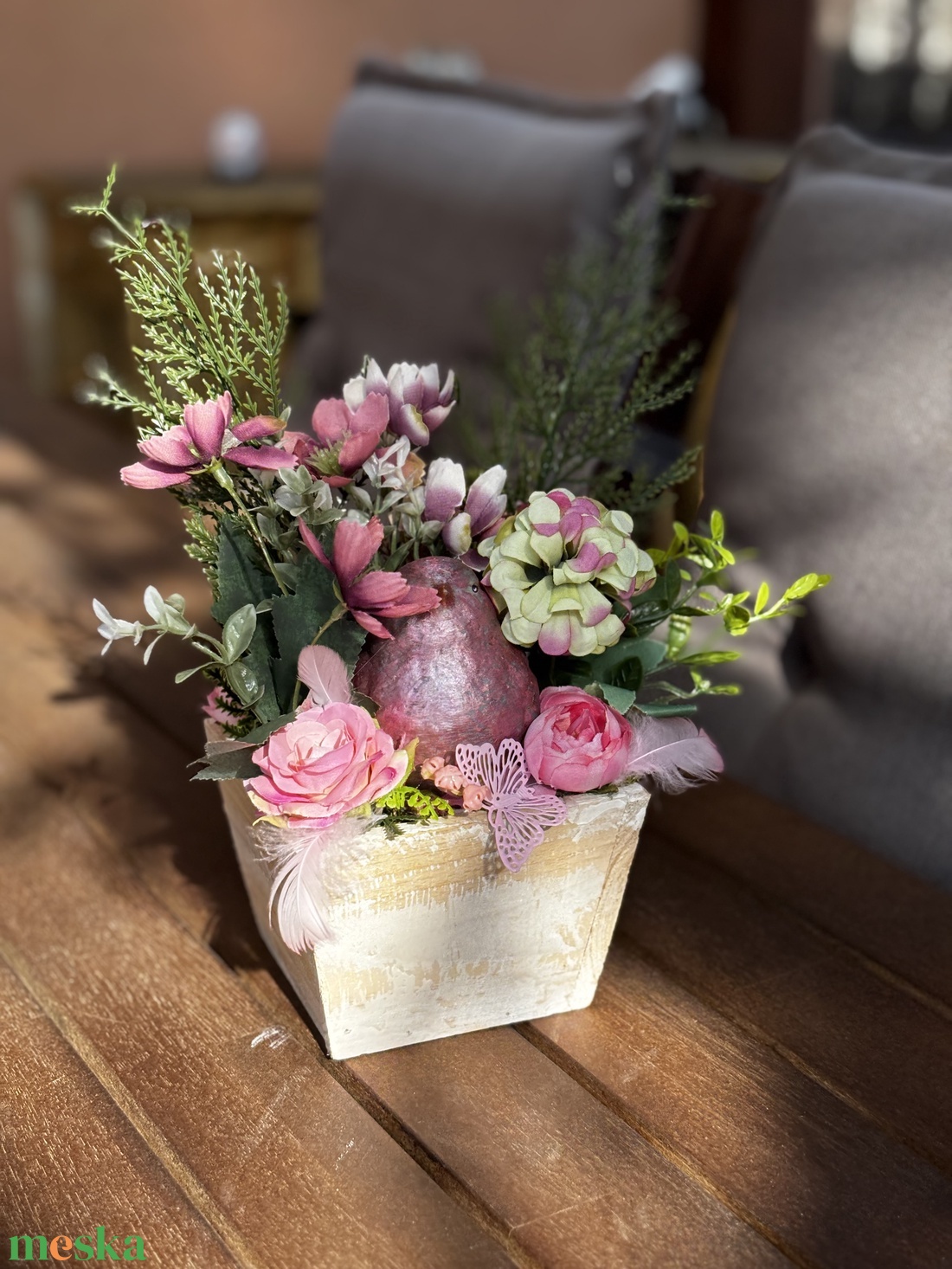 Tavaszi asztal disz  - otthon & életmód - dekoráció - asztal és polc dekoráció - dekorációs tál, tartó - Meska.hu