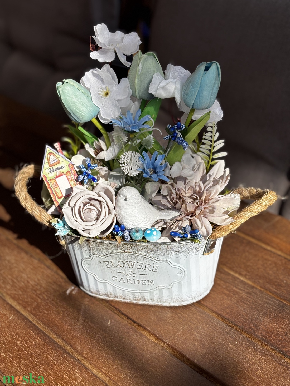 Tavaszi anyák napi   asztal disz  - otthon & életmód - dekoráció - asztal és polc dekoráció - dekorációs tál, tartó - Meska.hu