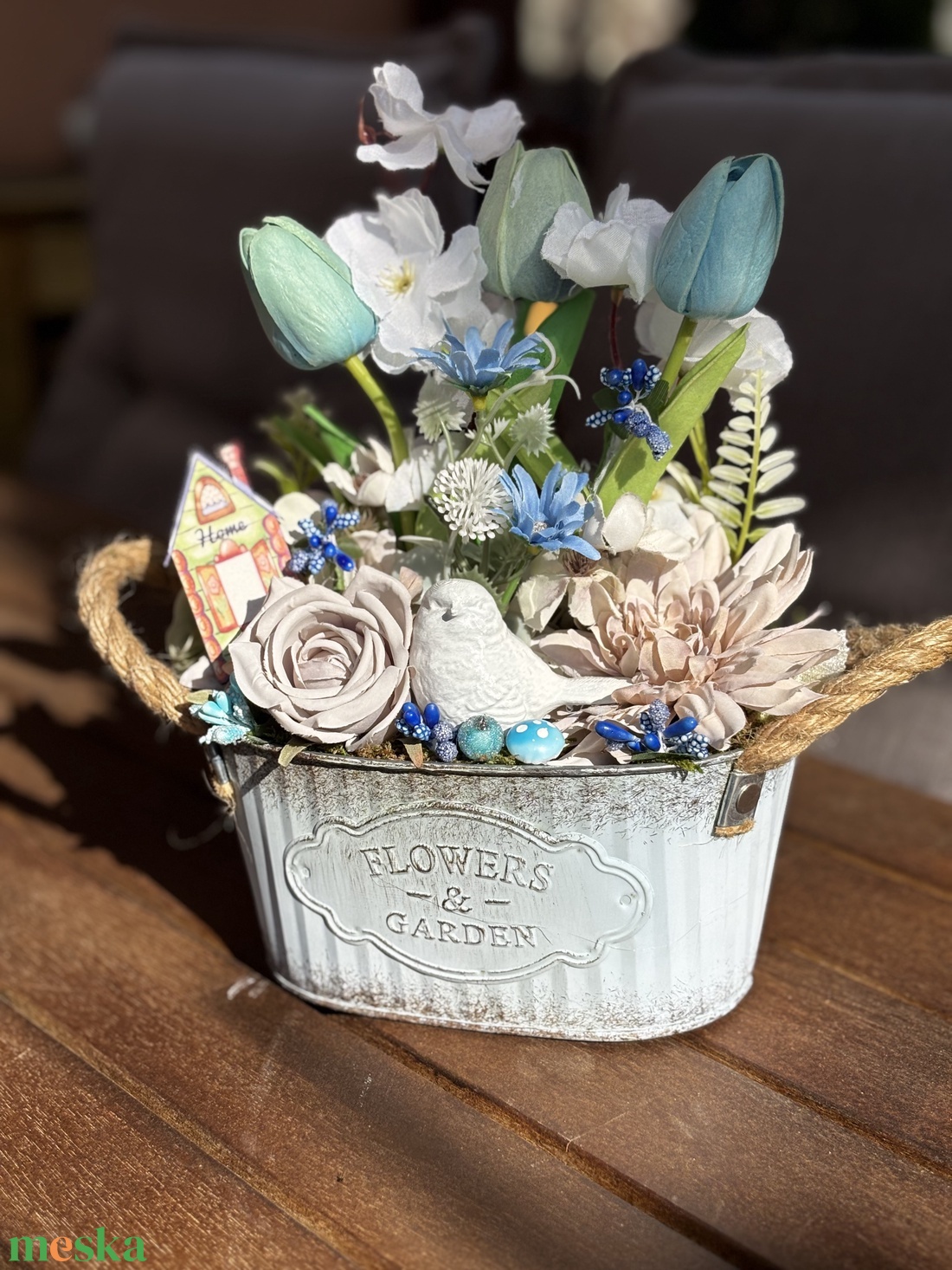 Tavaszi anyák napi   asztal disz  - otthon & életmód - dekoráció - asztal és polc dekoráció - dekorációs tál, tartó - Meska.hu