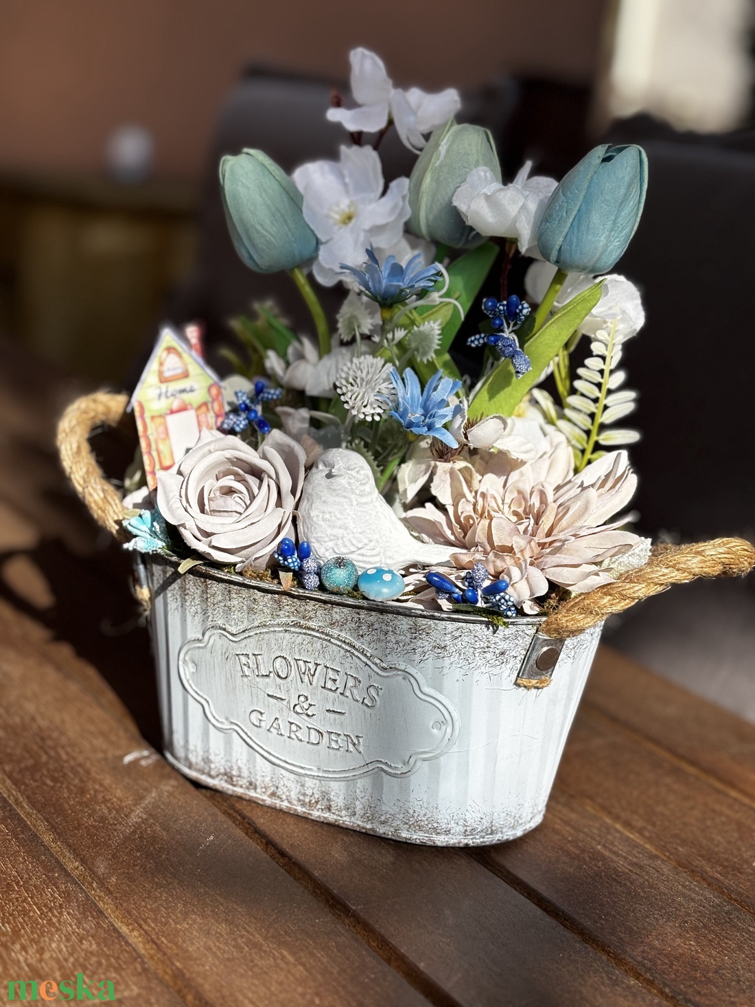 Tavaszi anyák napi   asztal disz  - otthon & életmód - dekoráció - asztal és polc dekoráció - dekorációs tál, tartó - Meska.hu