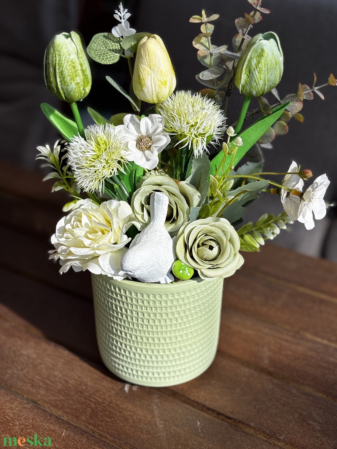 Tavaszi anyák napi  asztal disz  - otthon & életmód - dekoráció - asztal és polc dekoráció - dekorációs tál, tartó - Meska.hu