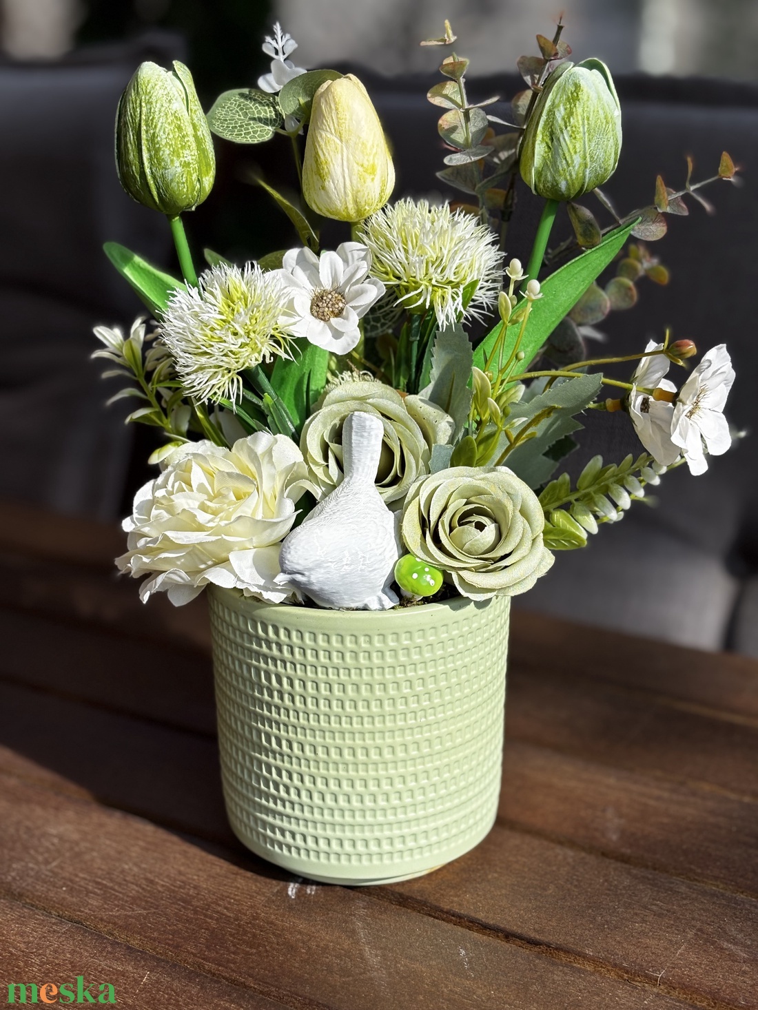 Tavaszi anyák napi  asztal disz  - otthon & életmód - dekoráció - asztal és polc dekoráció - dekorációs tál, tartó - Meska.hu