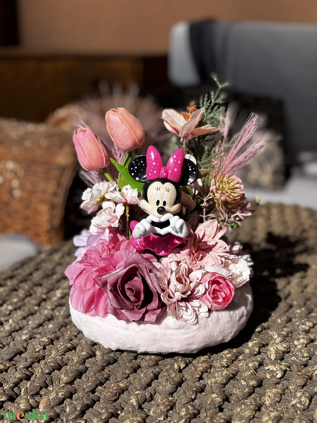 Disney Tavaszi virágos  asztal disz  - otthon & életmód - dekoráció - asztal és polc dekoráció - dekorációs tál, tartó - Meska.hu