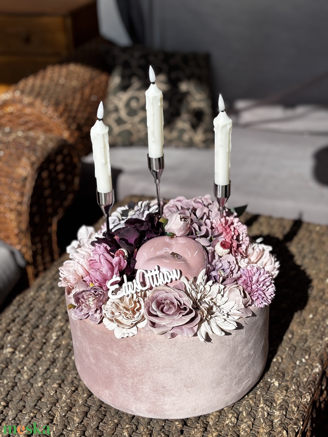 Tavaszi asztal disz  - otthon & életmód - dekoráció - asztal és polc dekoráció - dekorációs tál, tartó - Meska.hu