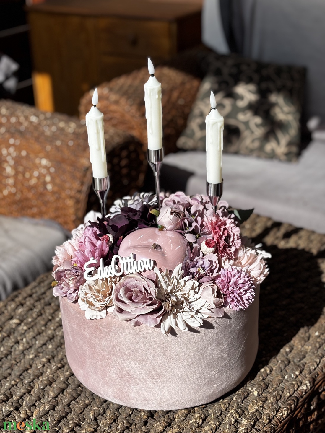 Tavaszi asztal disz  - otthon & életmód - dekoráció - asztal és polc dekoráció - dekorációs tál, tartó - Meska.hu