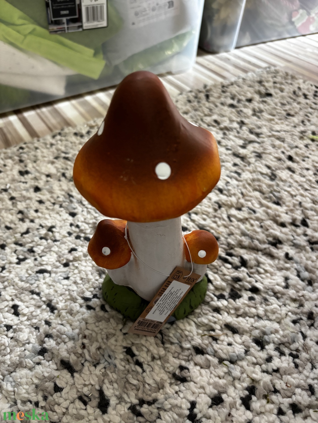 Gomba dekoráció. 20 cm   - kellékek & szerszámok - ásvány alapanyag - ásvány figura - Meska.hu