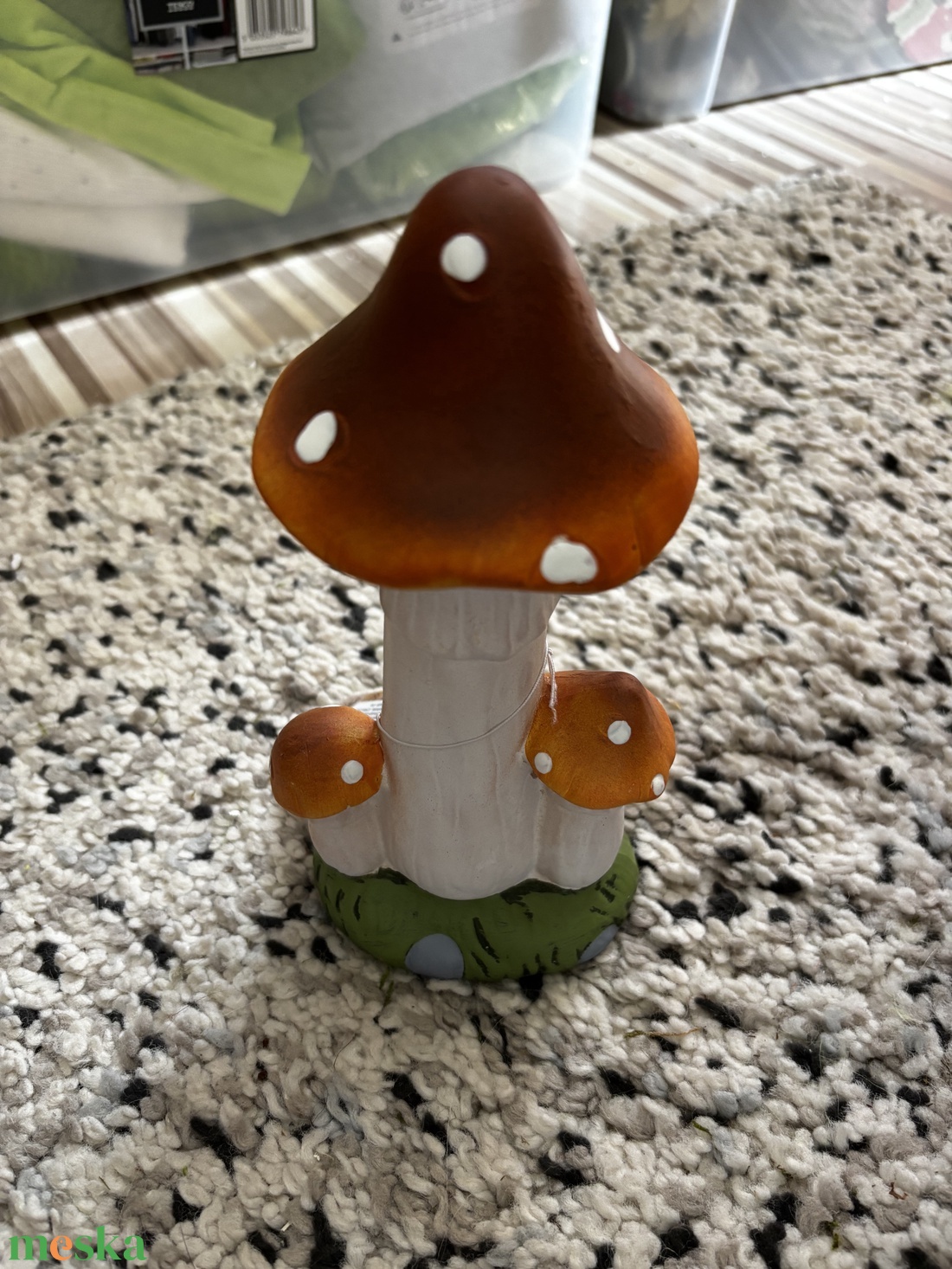 Gomba dekoráció. 20 cm   - kellékek & szerszámok - ásvány alapanyag - ásvány figura - Meska.hu