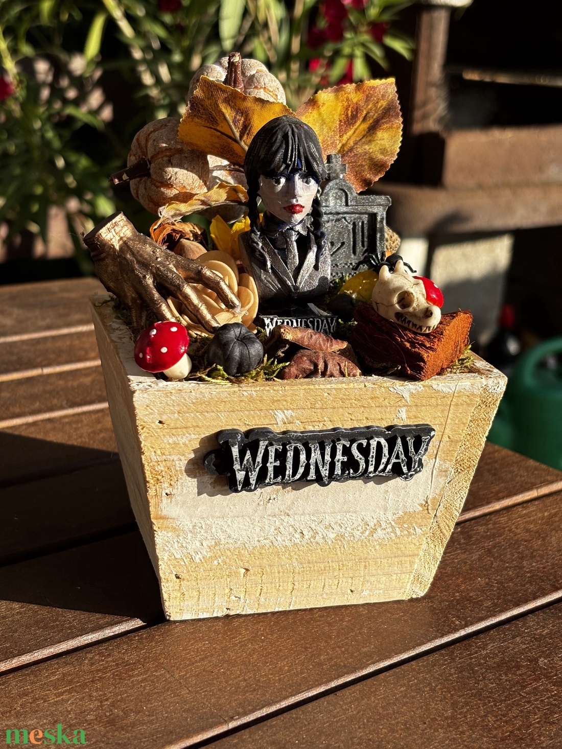 Wednesday  őszi asztal dísz  - otthon & életmód - dekoráció - halloween - halloweeni ajtódíszek és ablakdíszek - Meska.hu
