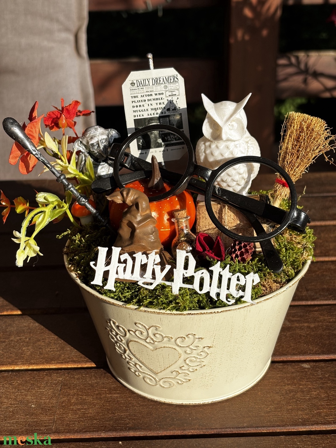 Harry Potter   őszi asztal dísz  - otthon & életmód - dekoráció - halloween - halloweeni ajtódíszek és ablakdíszek - Meska.hu