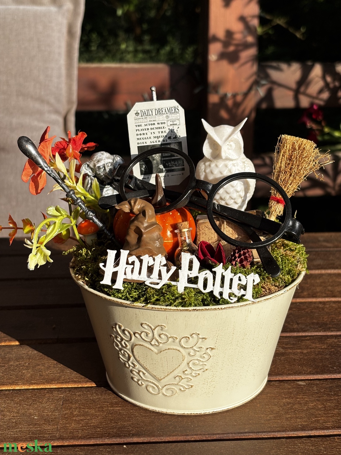 Harry Potter   őszi asztal dísz  - otthon & életmód - dekoráció - halloween - halloweeni ajtódíszek és ablakdíszek - Meska.hu