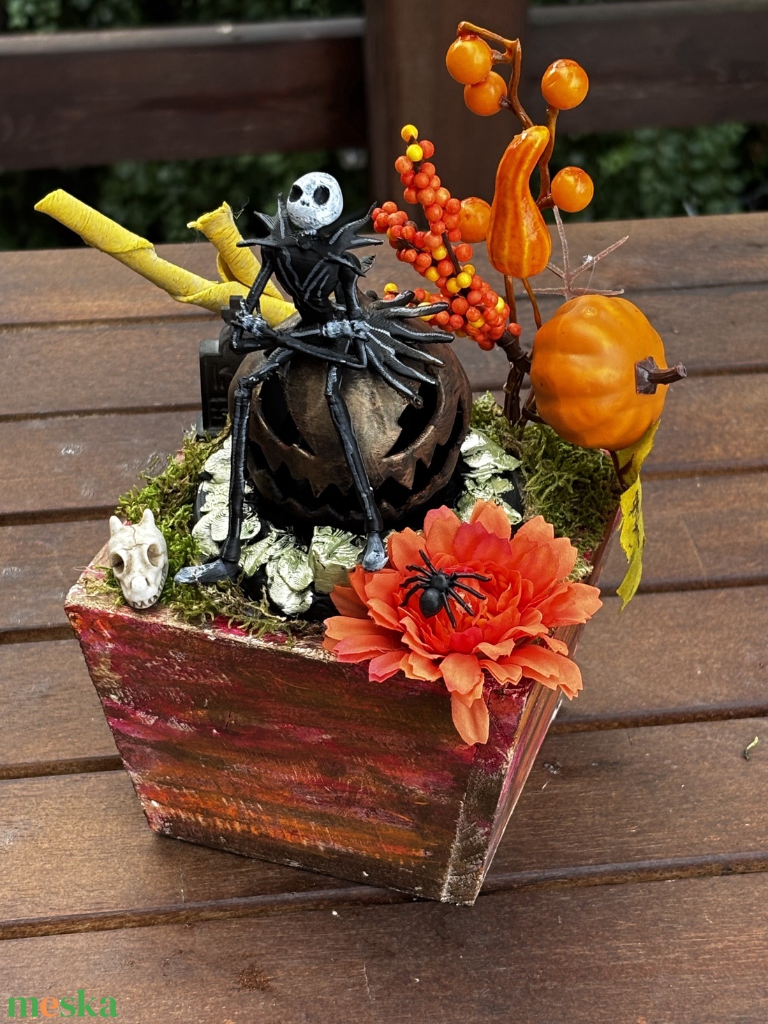 Jack Skellington  őszi  asztal dísz  - otthon & életmód - dekoráció - halloween - halloweeni asztaldísz - Meska.hu
