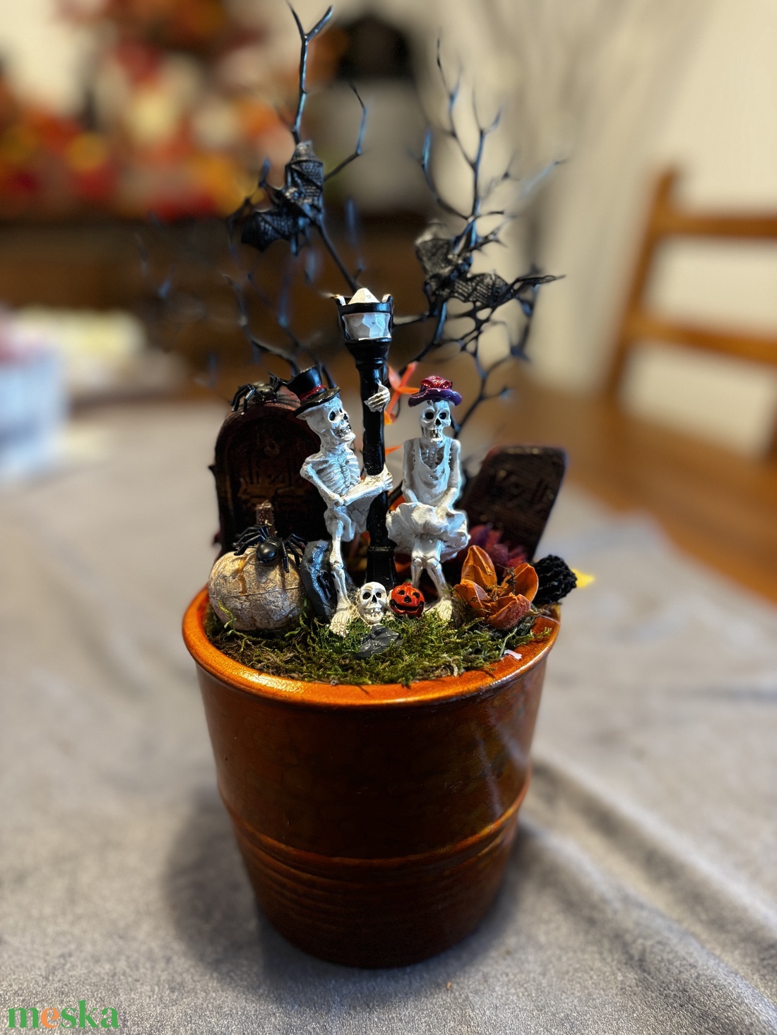 Halloween  őszi  asztal dísz  - otthon & életmód - dekoráció - halloween - halloweeni asztaldísz - Meska.hu