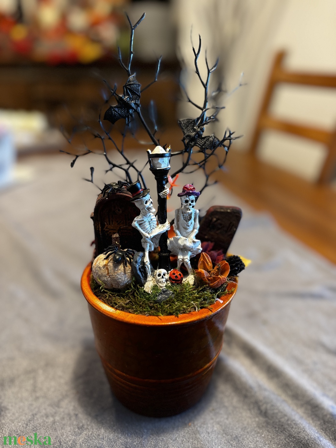 Halloween  őszi  asztal dísz  - otthon & életmód - dekoráció - halloween - halloweeni asztaldísz - Meska.hu