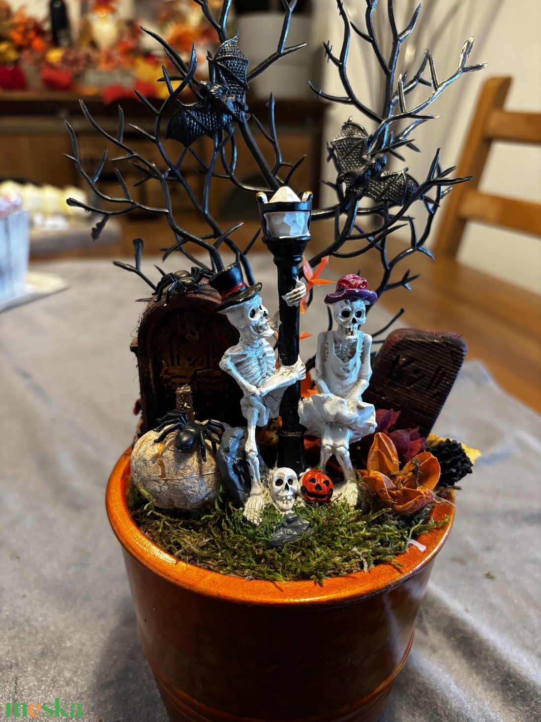 Halloween  őszi  asztal dísz  - otthon & életmód - dekoráció - halloween - halloweeni asztaldísz - Meska.hu