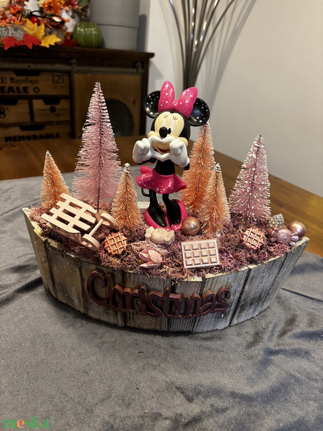  Disney   asztal disz  - karácsony - karácsonyi lakásdekoráció - ünnepi asztaldekoráció - Meska.hu