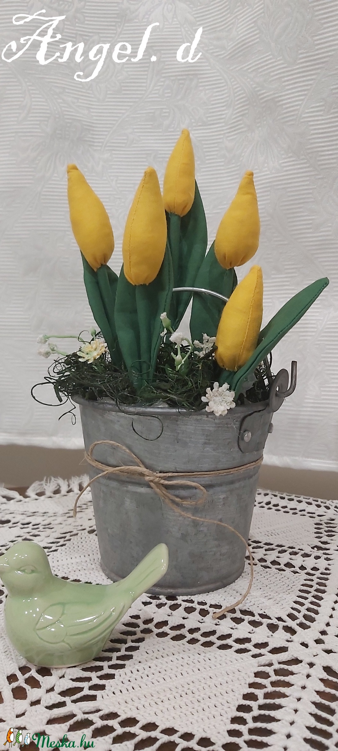 Bádog vödörbe ültetett tulipánok, tavaszi asztaldísz, nönapi, anyáknspi ajándék - otthon & életmód - dekoráció - Meska.hu Bádog vödörbe ültetett tulipánok, tavaszi asztaldísz, nönapi, anyáknspi ajándék - otthon & életmód - dekoráció - Meska.hu