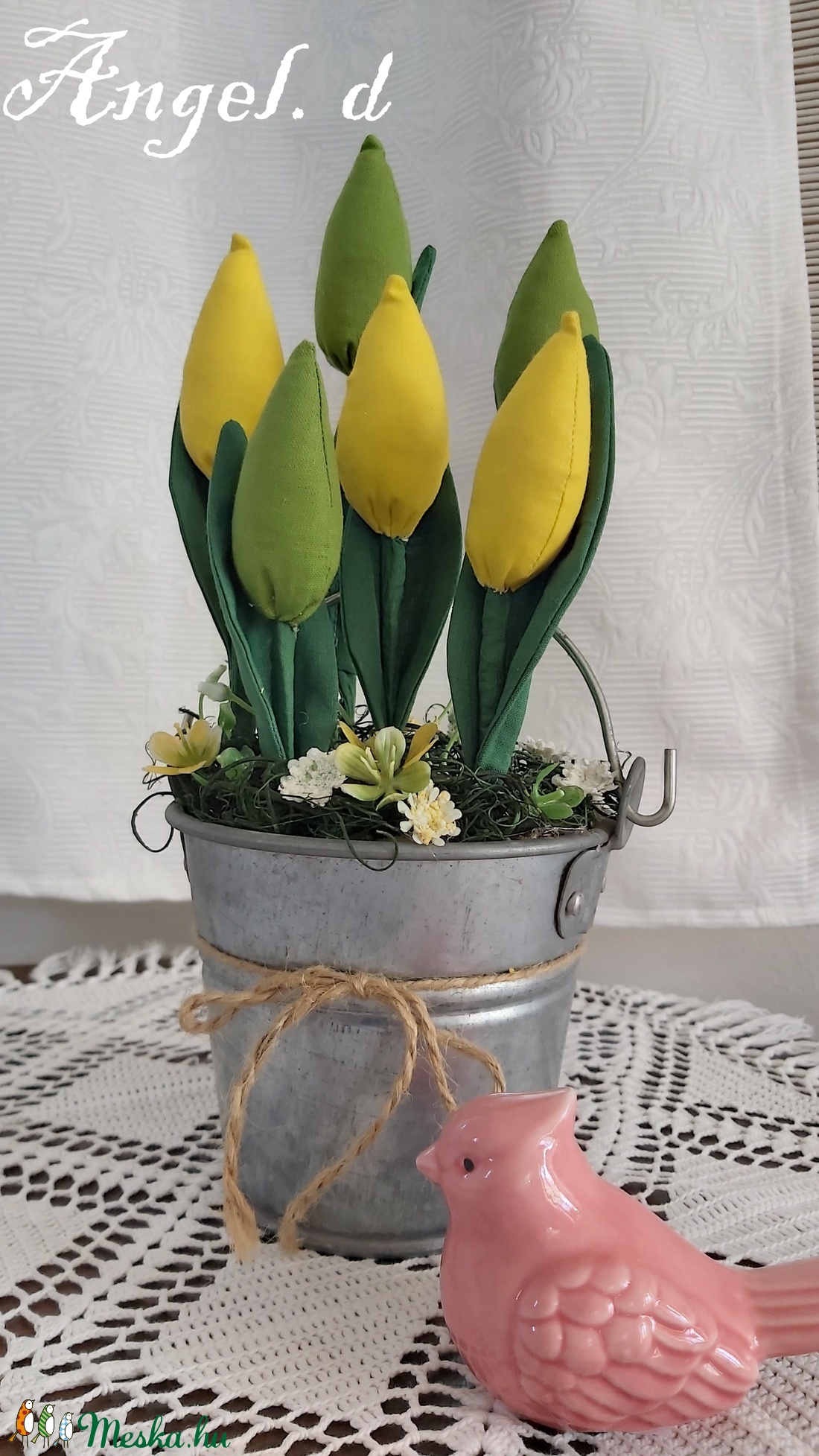 Bádog vödörbe ültetett tulipánok, tavaszi asztaldísz, nönapi, anyáknspi ajándék - otthon & életmód - dekoráció - Meska.hu Bádog vödörbe ültetett tulipánok, tavaszi asztaldísz, nönapi, anyáknspi ajándék - otthon & életmód - dekoráció - Meska.hu