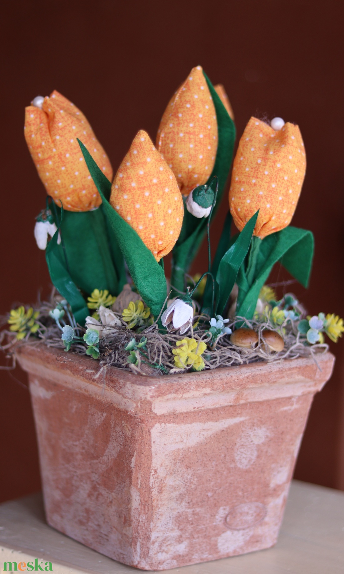 Sárga tulipános kert, asztaldísz, ajándék, dekoráció - otthon & lakás - dekoráció - asztaldísz - Meska.hu Sárga tulipános kert, asztaldísz, ajándék, dekoráció - otthon & lakás - dekoráció - asztaldísz - Meska.hu