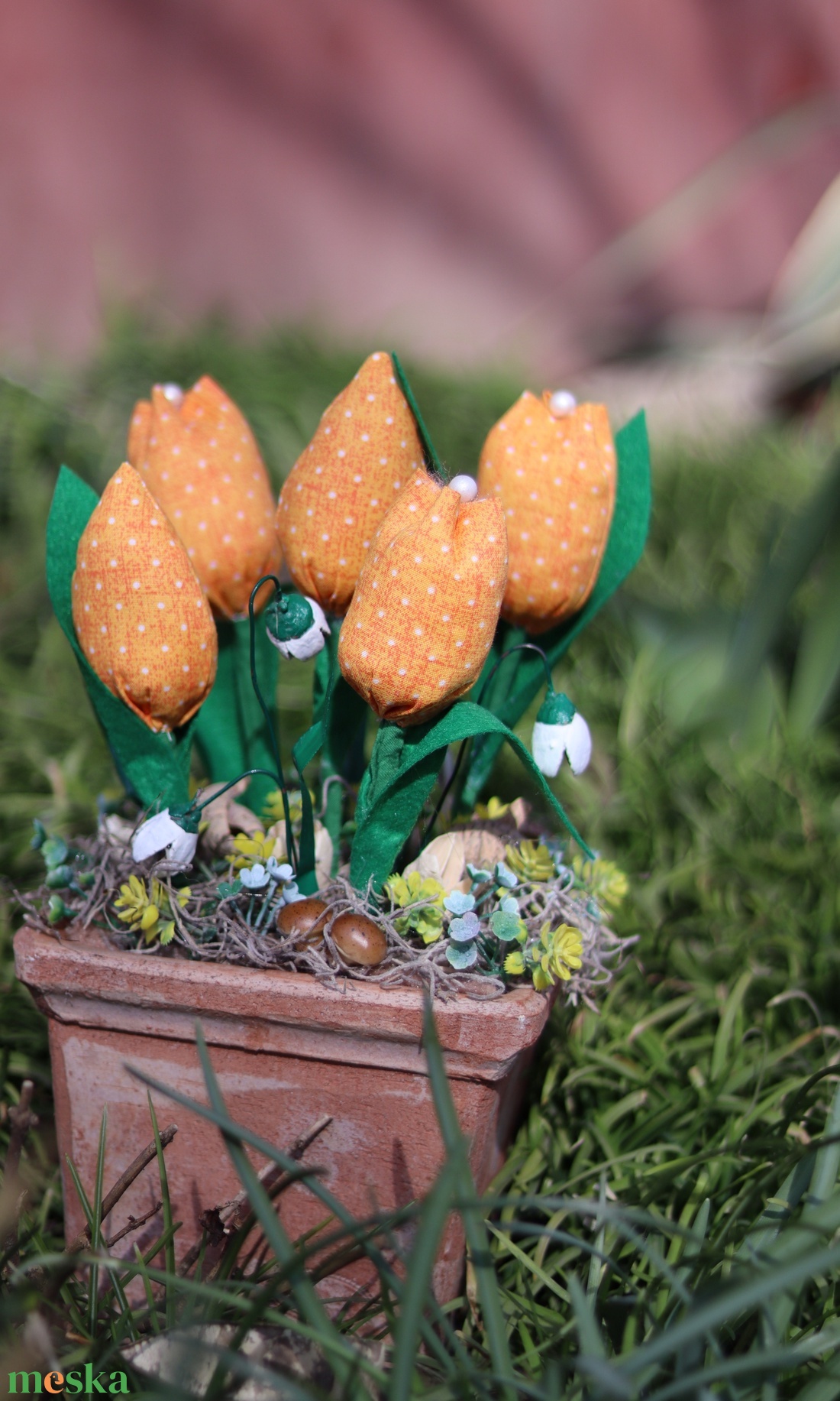 Sárga tulipános kert, asztaldísz, ajándék, dekoráció - otthon & lakás - dekoráció - asztaldísz - Meska.hu Sárga tulipános kert, asztaldísz, ajándék, dekoráció - otthon & lakás - dekoráció - asztaldísz - Meska.hu