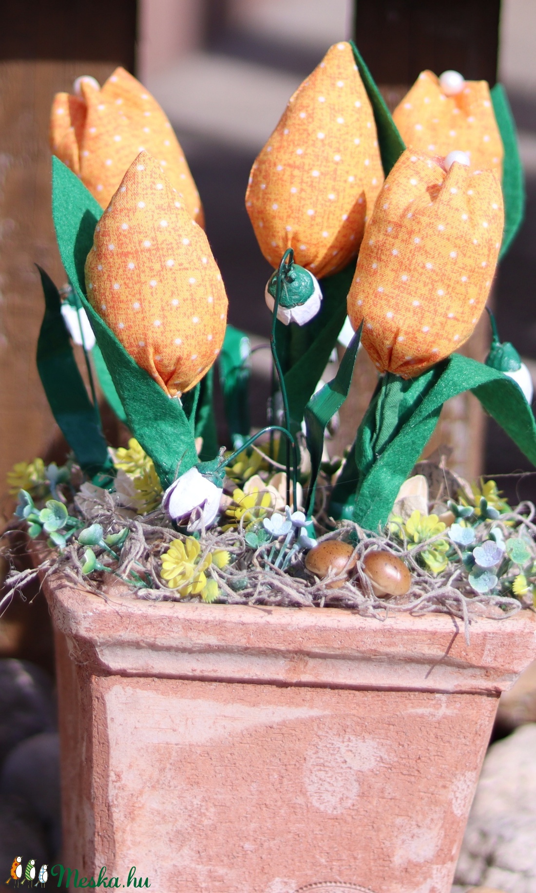 Sárga tulipános kert, asztaldísz, ajándék, dekoráció - otthon & lakás - dekoráció - asztaldísz - Meska.hu Sárga tulipános kert, asztaldísz, ajándék, dekoráció - otthon & lakás - dekoráció - asztaldísz - Meska.hu