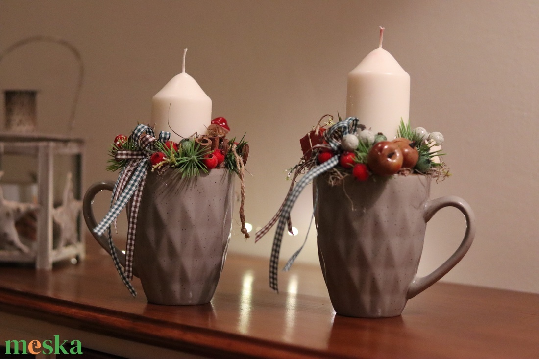 Adventi, karácsonyi bögre asztaldísz, dekoráció - karácsony - adventi díszek - adventi ajtódísz - Meska.hu Adventi, karácsonyi bögre asztaldísz, dekoráció - karácsony - adventi díszek - adventi ajtódísz - Meska.hu