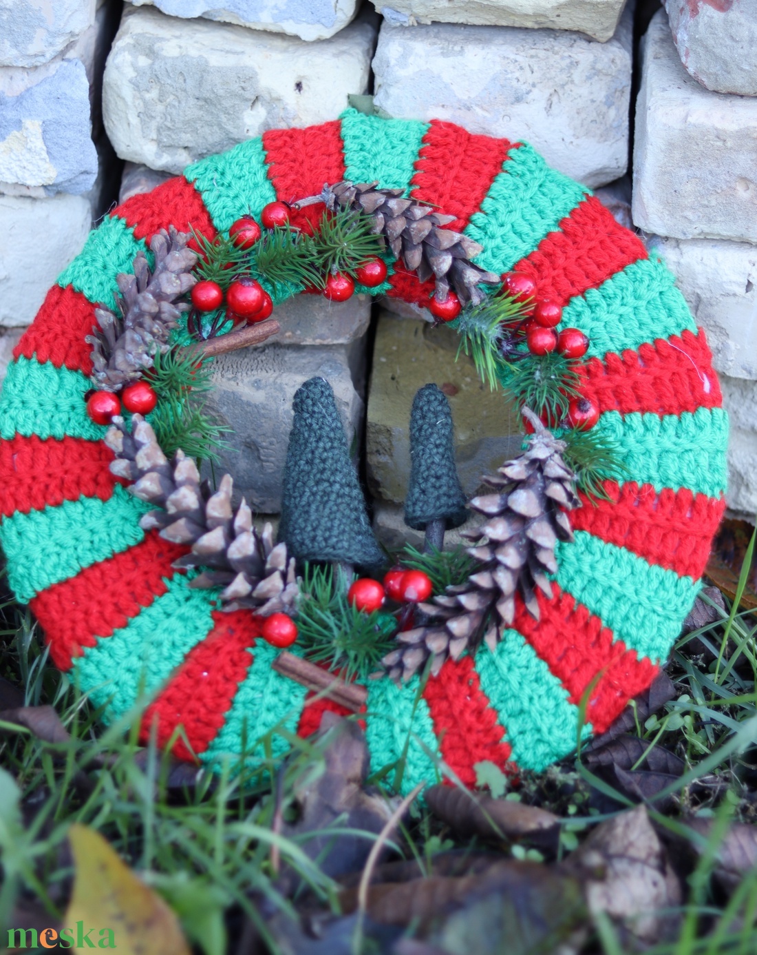 Klasszikus, horgolt egyedi adventi szett - karácsony - adventi díszek - adventi koszorú - Meska.hu Klasszikus, horgolt egyedi adventi szett - karácsony - adventi díszek - adventi koszorú - Meska.hu
