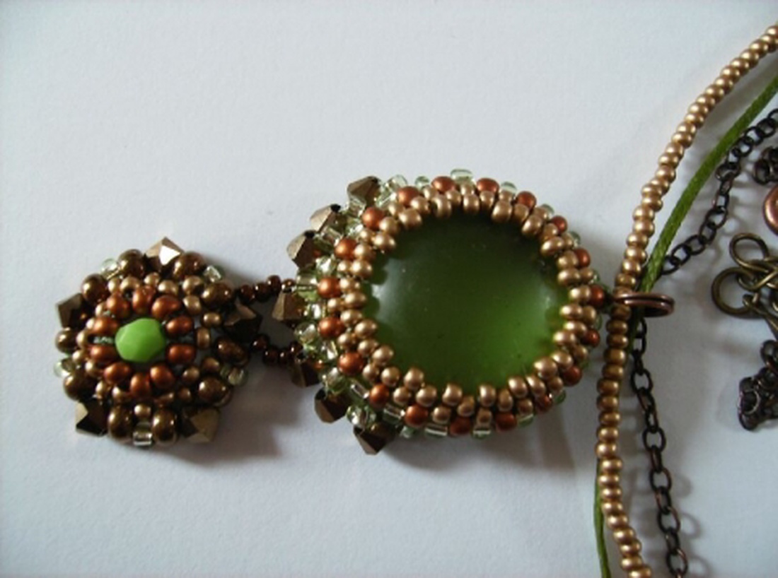 Elengancia zölddel- nyakék -  - Meska.hu