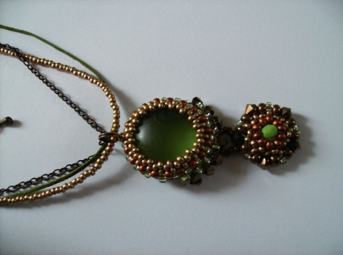 Elengancia zölddel- nyakék -  - Meska.hu