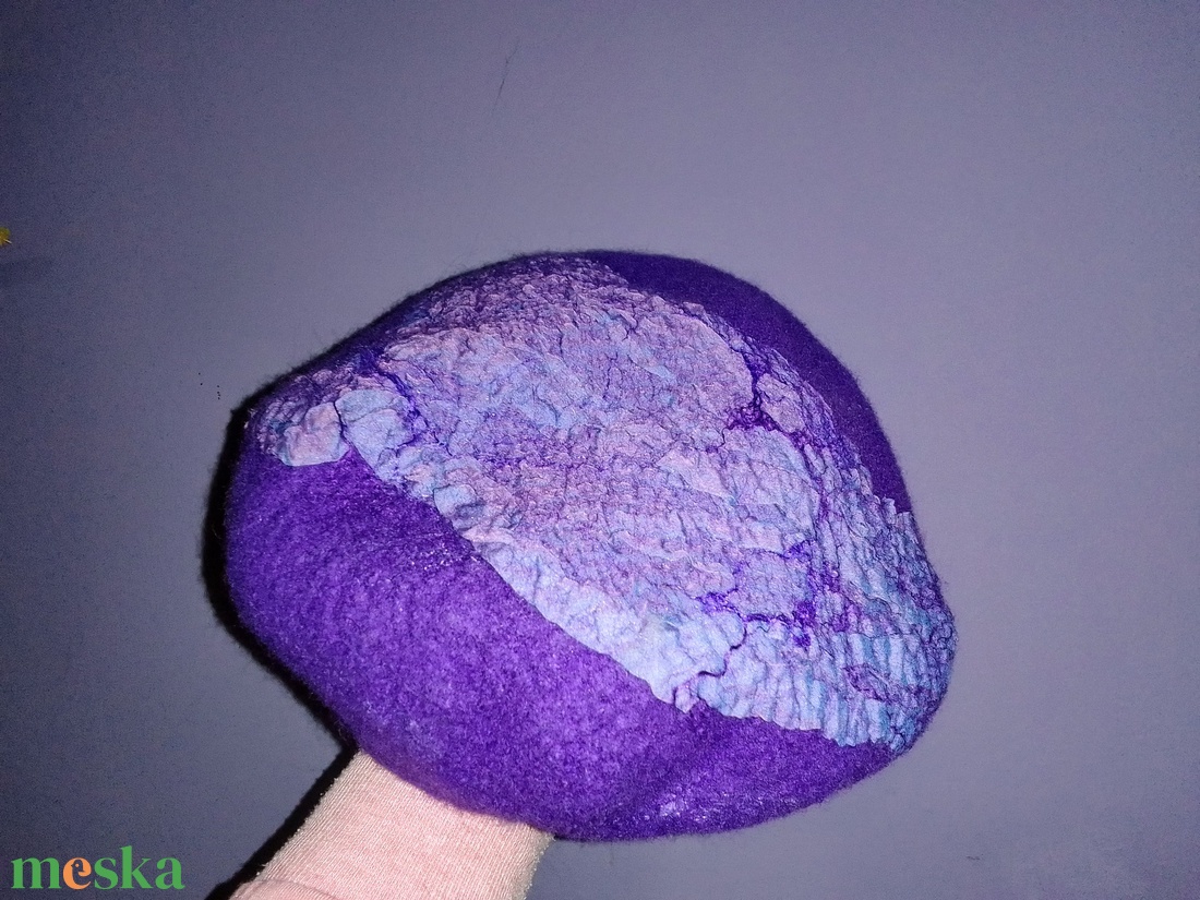 Nemez barett sapka  - ruha & divat - sál, sapka, kendő - sapka - Meska.hu