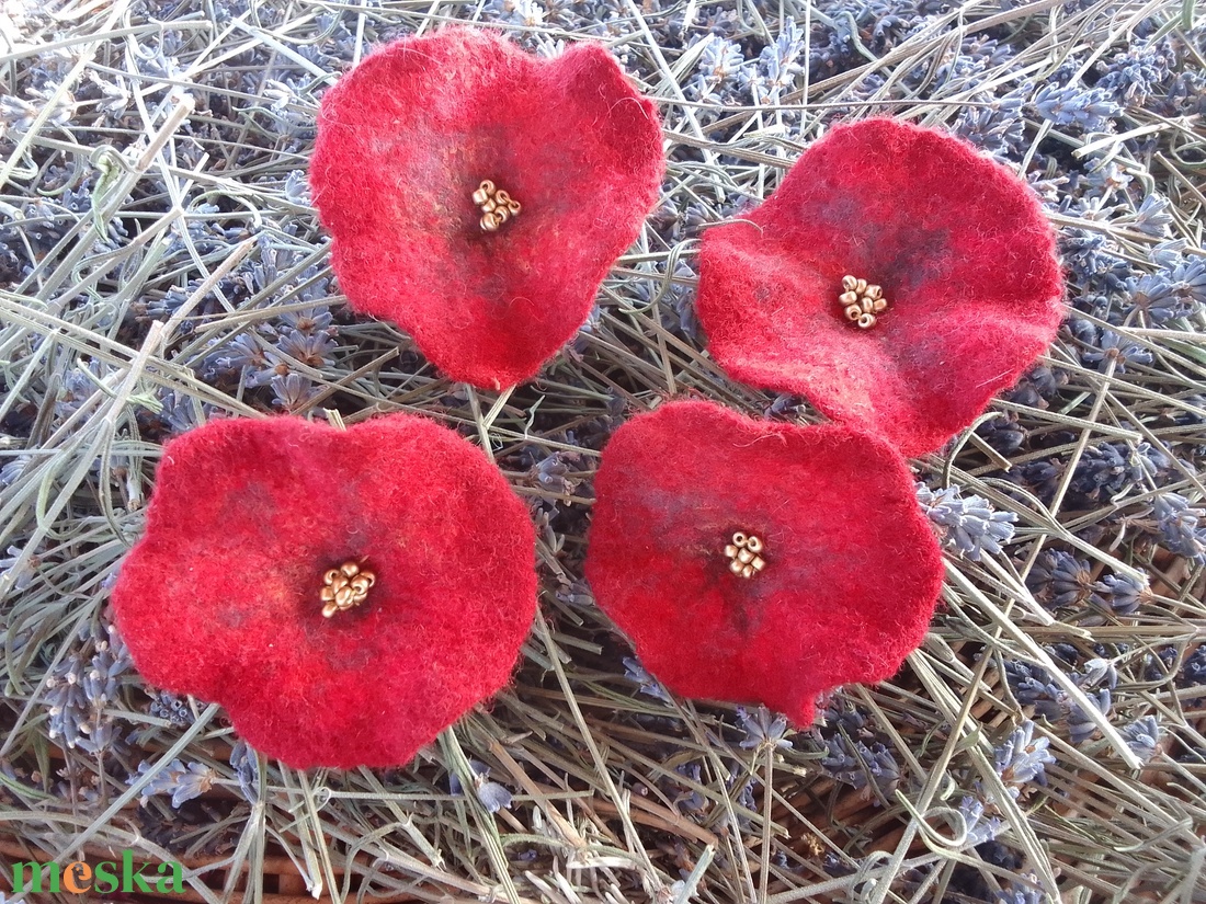 Nemez virág hajgumi/ hajcsat/ kitűző - ruha & divat - hajdísz & hajcsat - hajcsat & hajtű - Meska.hu