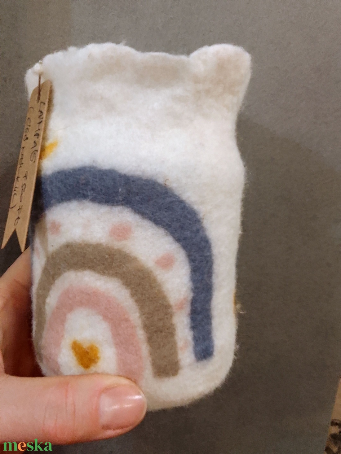 Szivárványos- felhős nemez lámpás - otthon & életmód - gyertya, illat, aroma - mécses és mécsestartó - Meska.hu