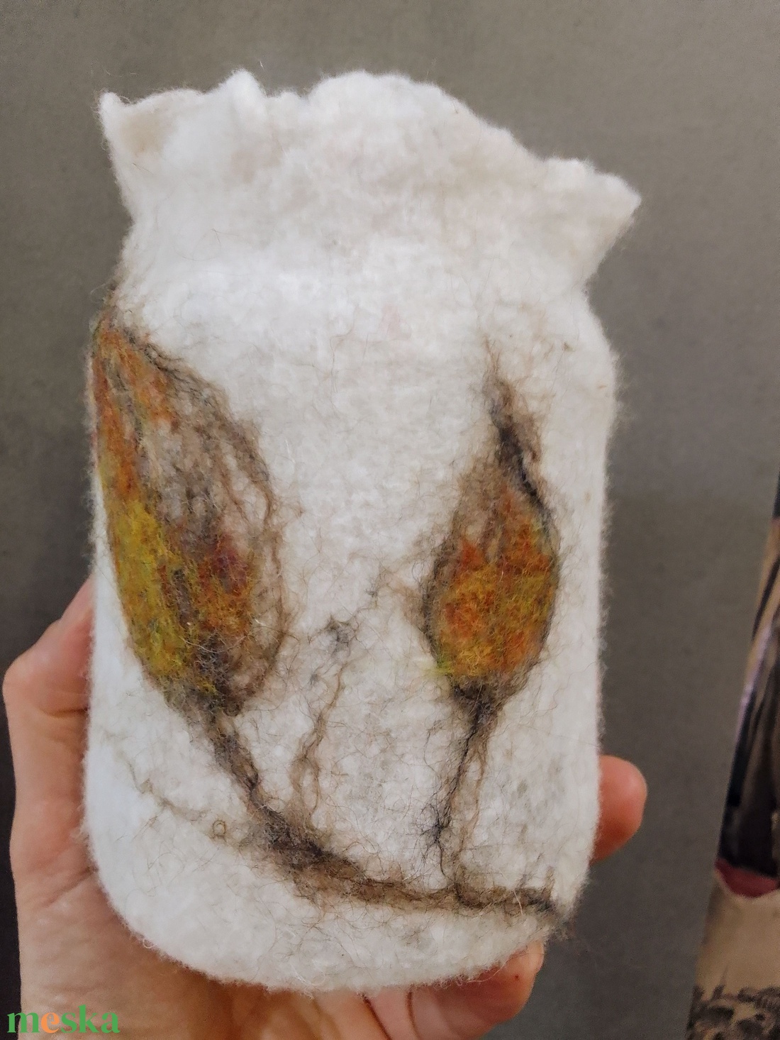 nemez lámpás - otthon & életmód - gyertya, illat, aroma - mécses és mécsestartó - Meska.hu