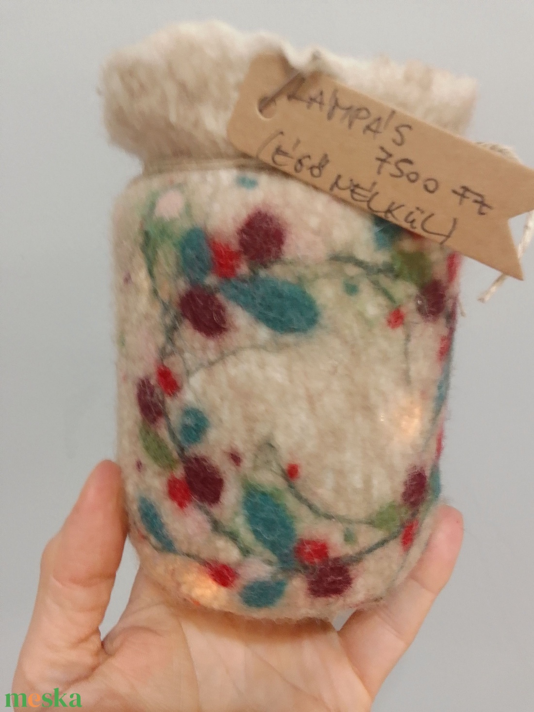 nemez lámpás - otthon & életmód - gyertya, illat, aroma - mécses és mécsestartó - Meska.hu