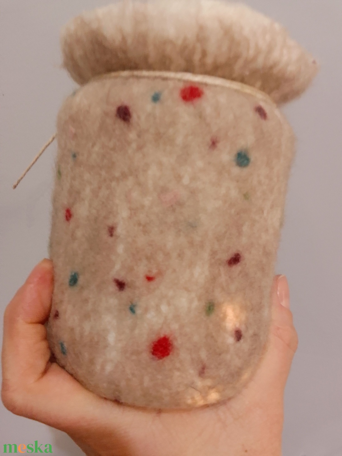 nemez lámpás - otthon & életmód - gyertya, illat, aroma - mécses és mécsestartó - Meska.hu