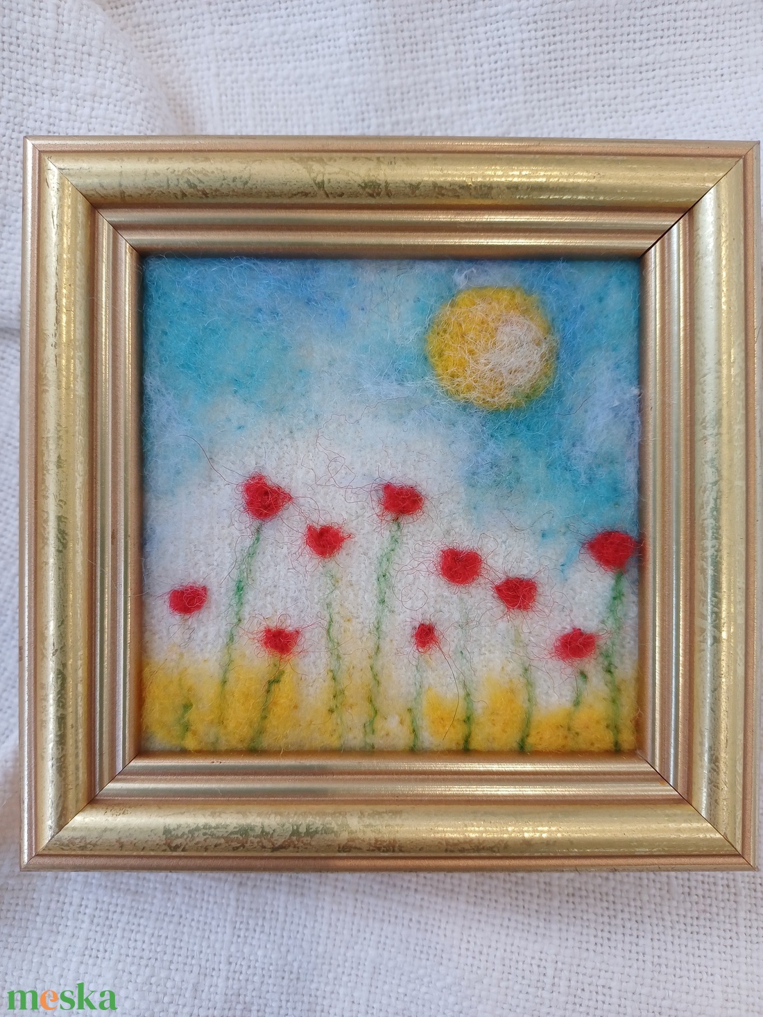 Kicsi szép-mini nemez kép - művészet - textilkép - nemezelt - Meska.hu