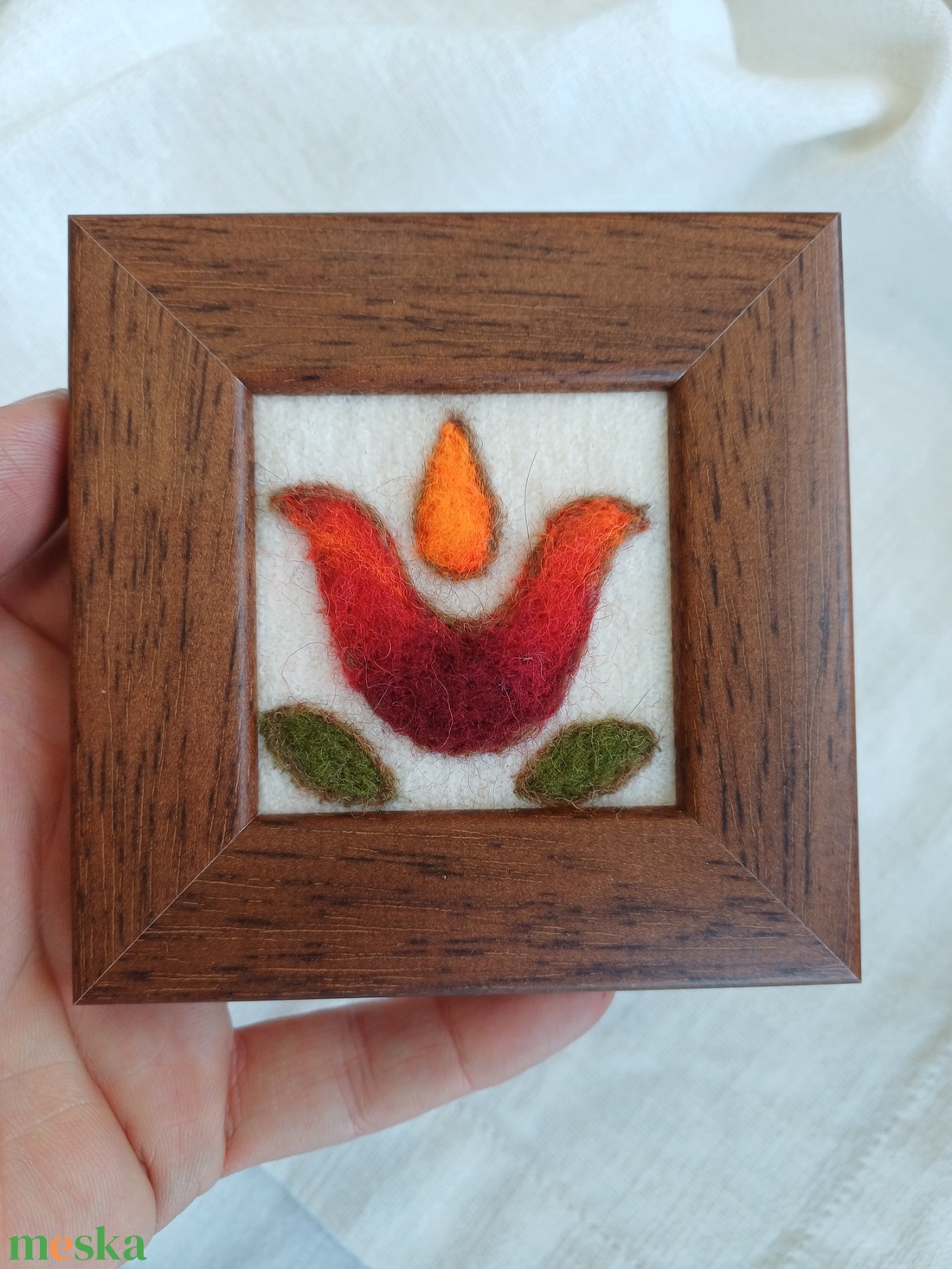 Kicsi szép-mini nemez kép - művészet - textilkép - nemezelt - Meska.hu