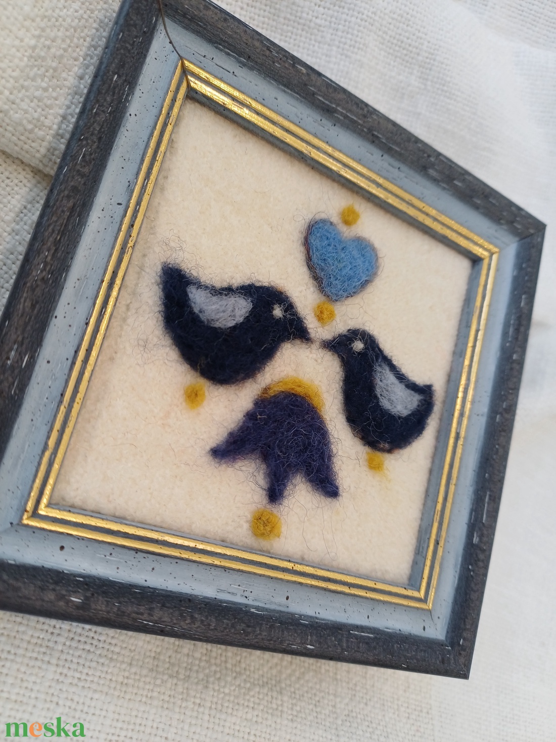 Kicsi szép-mini nemez kép - művészet - textilkép - nemezelt - Meska.hu