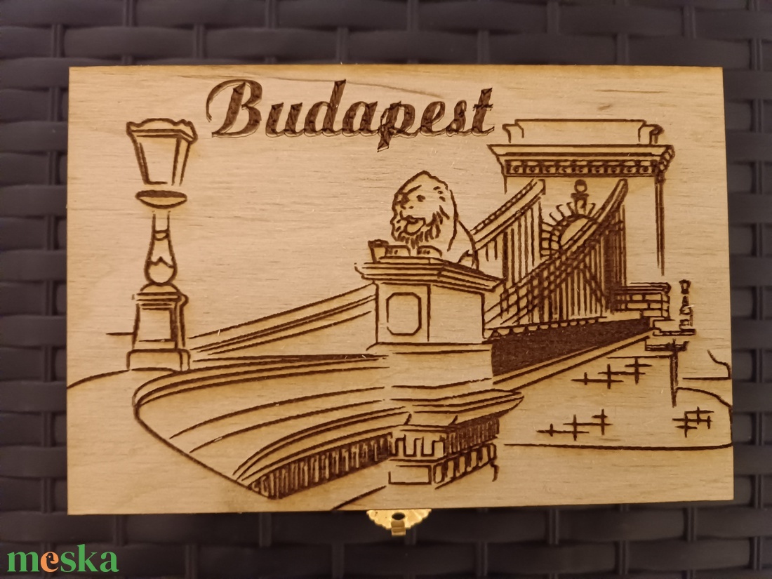 Széchenyi István arcképes Zsebóra ajándék Lánchidas fa dobozban egyedi kézműves - ékszer - karóra és ékszeróra - zsebóra - Meska.hu