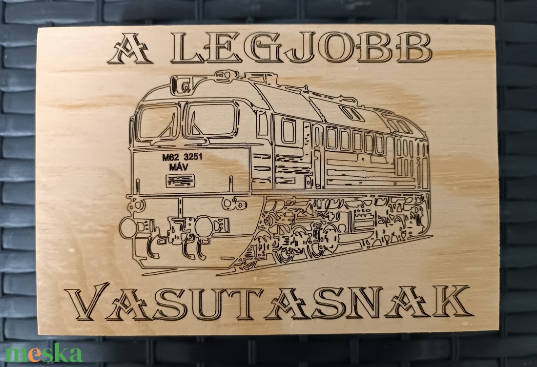 Vasutas Zsebóra ajándék fa dobozban egyedi kézműves - ékszer - karóra és ékszeróra - zsebóra - Meska.hu