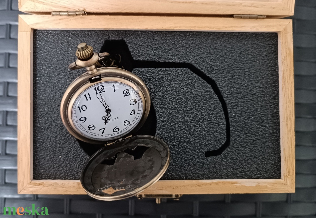 Chopper motoros Zsebóra ajándék fa dobozban egyedi kézműves - ékszer - karóra és ékszeróra - zsebóra - Meska.hu