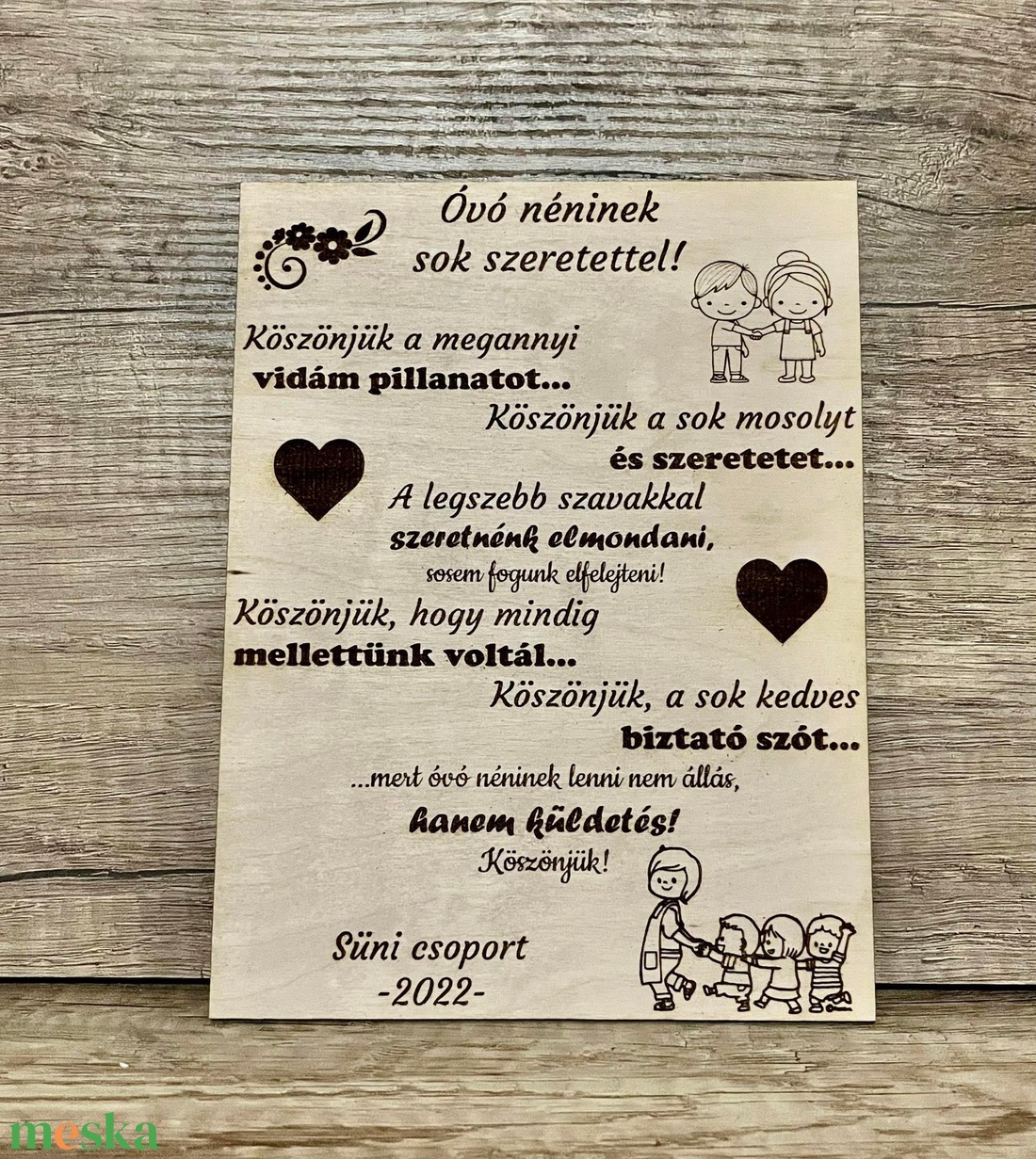 Ballagási ajándék - Fa tábla Óvónő - otthon & életmód - dekoráció - kép & falikép - táblakép - Meska.hu Ballagási ajándék - Fa tábla Óvónő - otthon & életmód - dekoráció - kép & falikép - táblakép - Meska.hu
