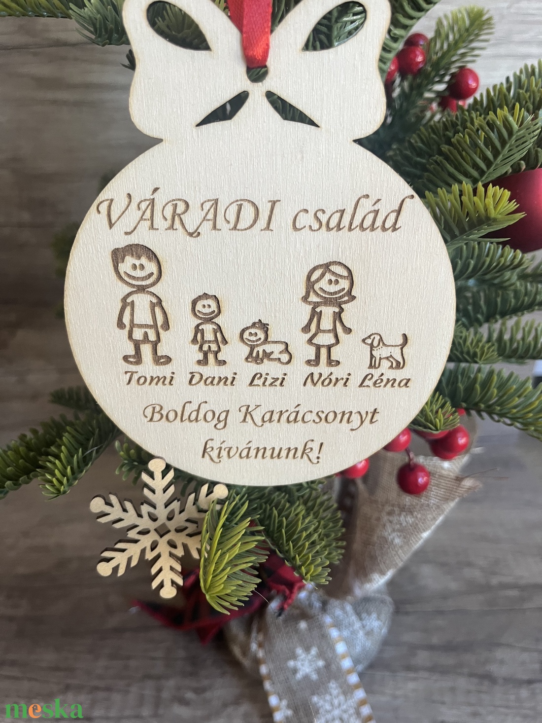Karácsonyfadísz - családi - karácsony - karácsonyi lakásdekoráció - karácsonyfadíszek - Meska.hu