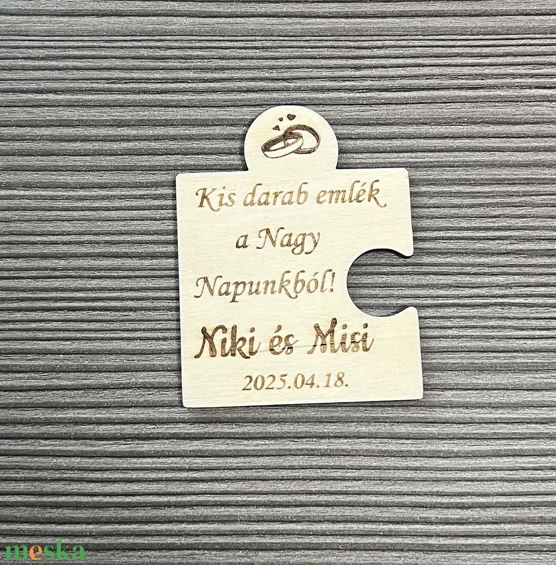 Köszönőajándék - Puzzle hűtőmágnes 2 - esküvő - emlék & ajándék - köszönőajándék - Meska.hu