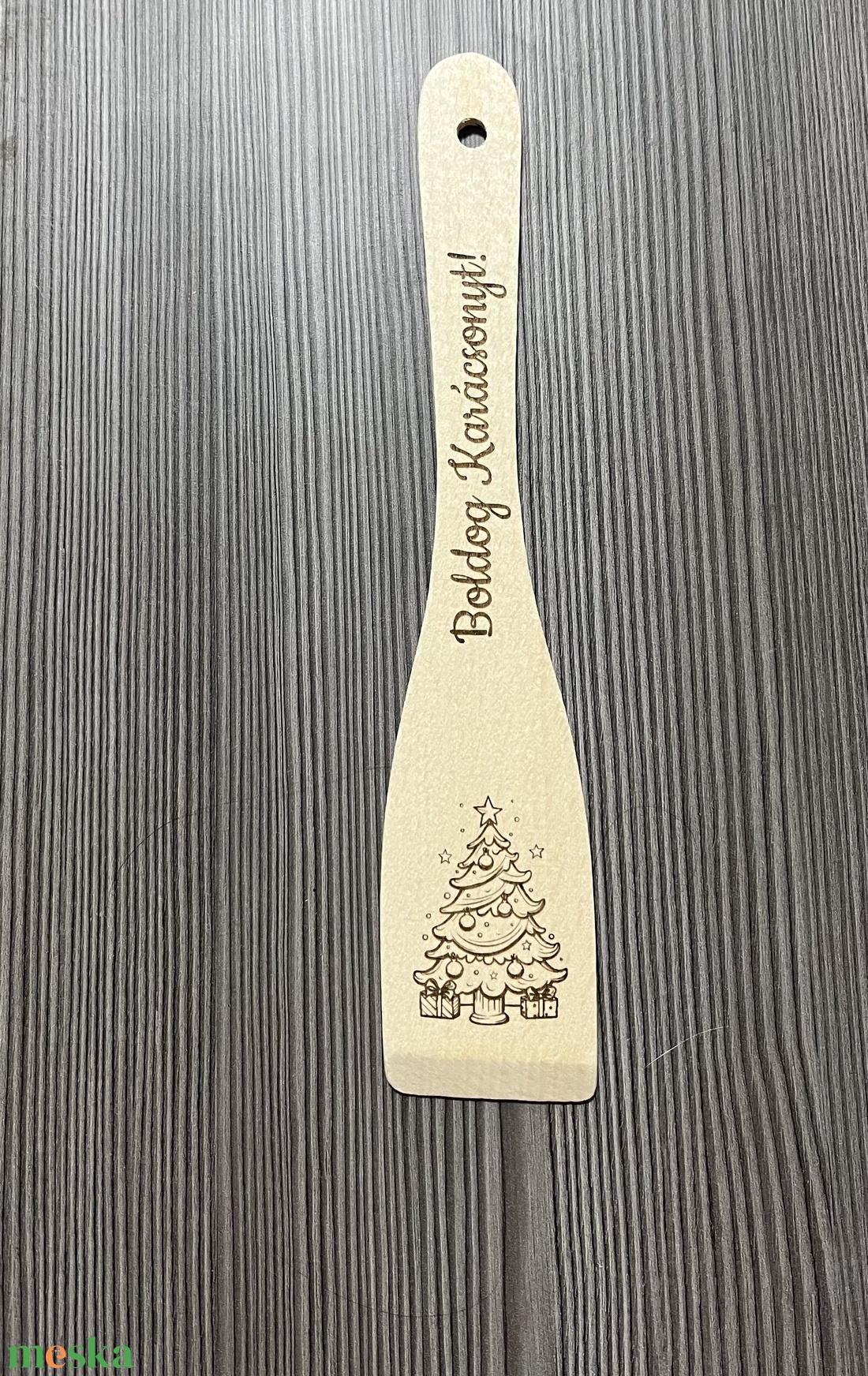 Gravírozott fakanál  - otthon & életmód - konyhafelszerelés, tálalás - sütés, főzés - fakanál & fakanáltartó - Meska.hu